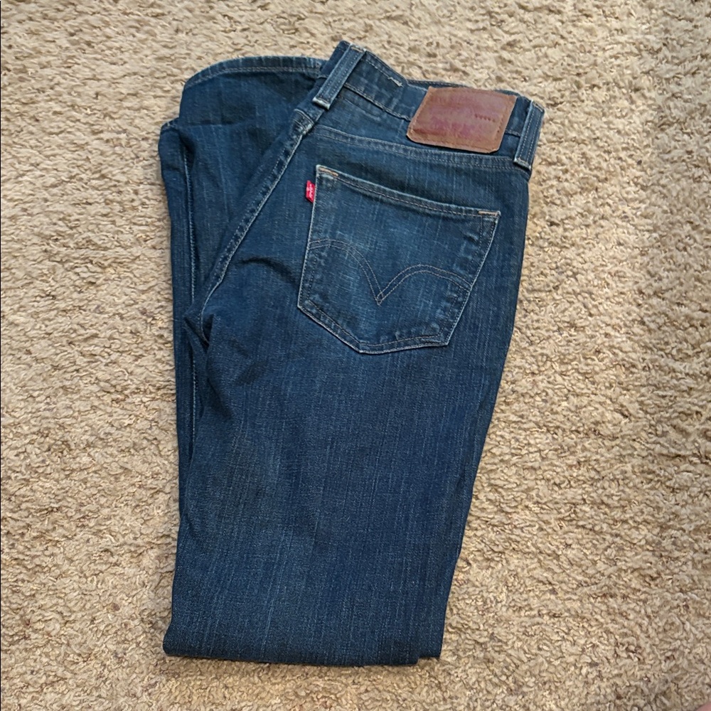 Levi's Dark Blue Straight Jeans